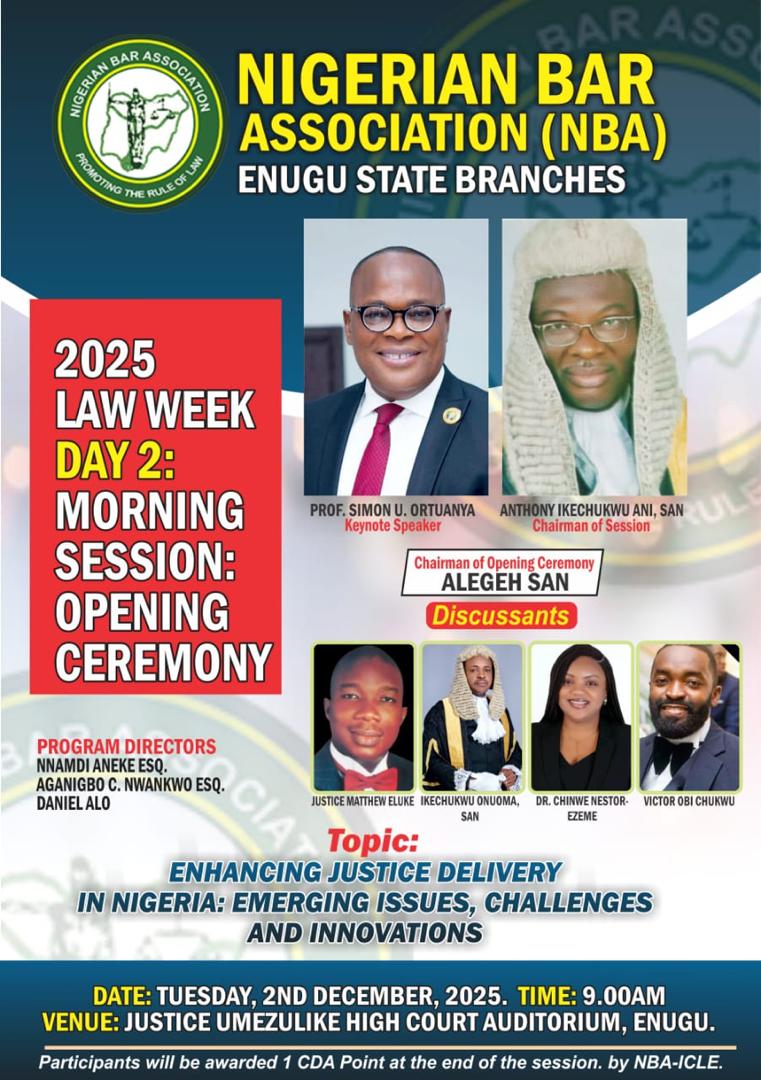 Law Week 2025 - Day 2: Afternoon Session on Legal Ethics